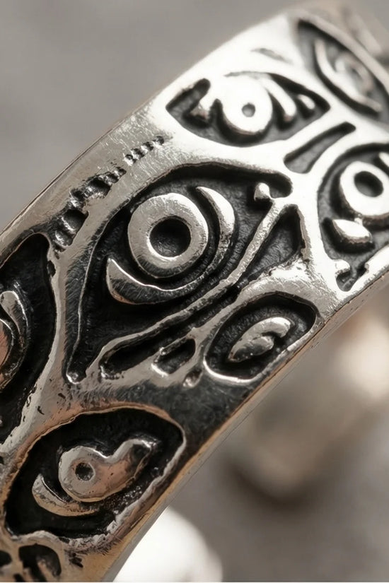 The Watchful Gaze: Multi-Eye Antique Silver Ring