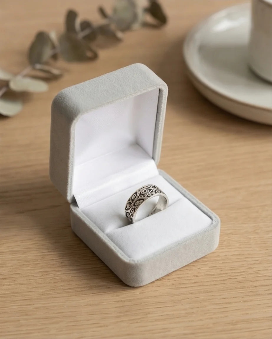 The Watchful Gaze: Multi-Eye Antique Silver Ring