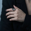 Midnight Eternal: Skeleton Coffin Gothic Ring