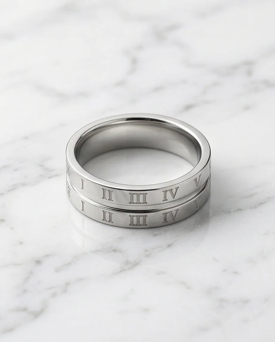 Eternal Empire: High-Gloss Roman Statement Ring