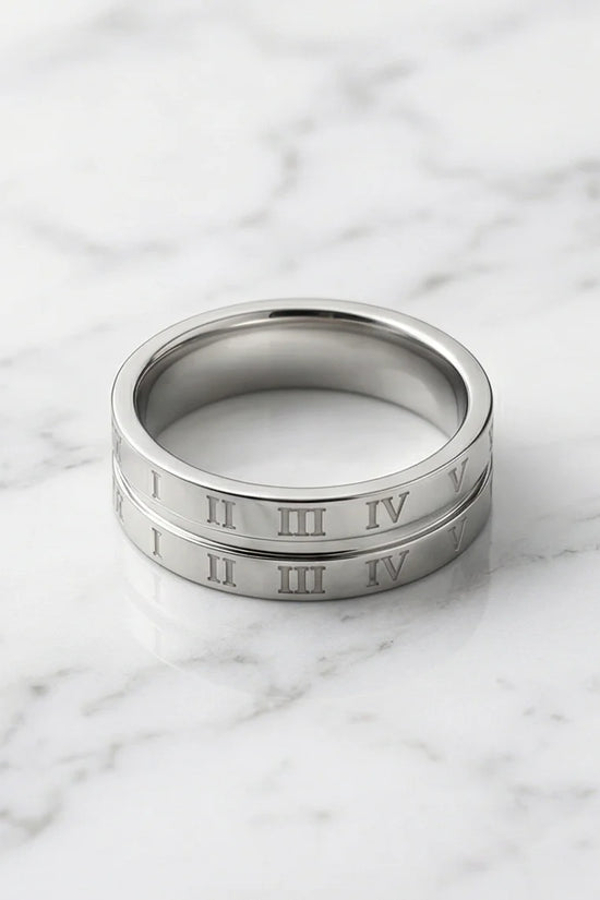 Eternal Empire: High-Gloss Roman Statement Ring