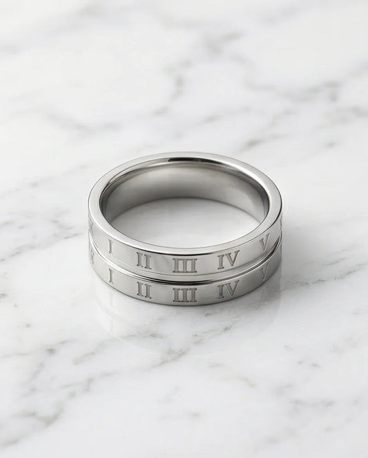 Eternal Empire: High-Gloss Roman Statement Ring