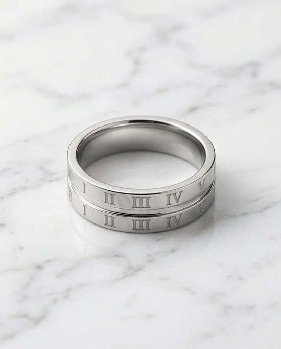 Eternal Empire: High-Gloss Roman Statement Ring