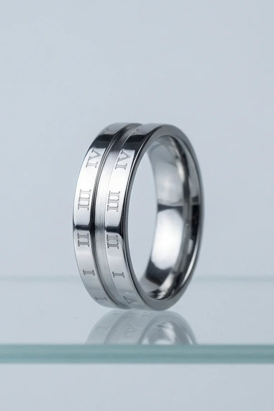 Eternal Empire: High-Gloss Roman Statement Ring