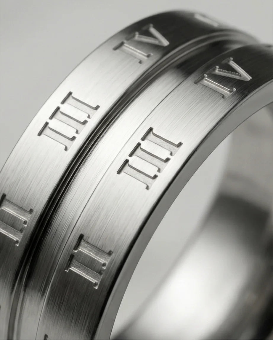 Eternal Empire: High-Gloss Roman Statement Ring