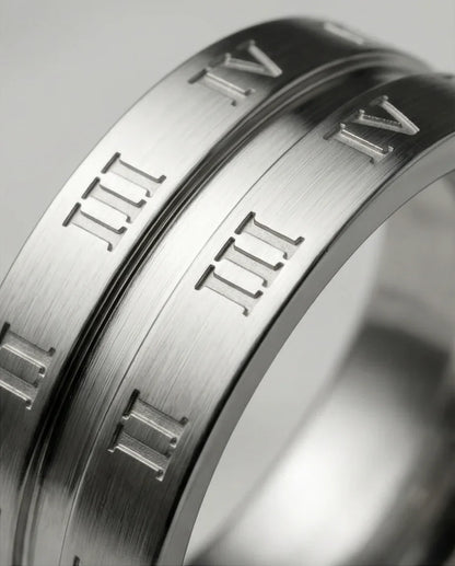 Eternal Empire: High-Gloss Roman Statement Ring