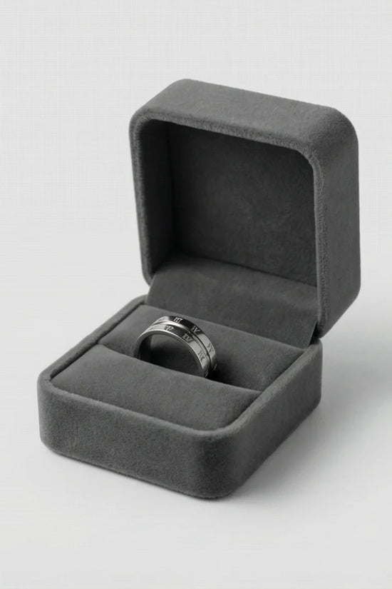 Eternal Empire: High-Gloss Roman Statement Ring