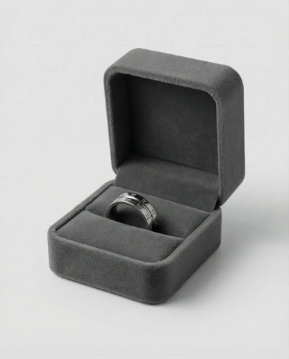 Eternal Empire: High-Gloss Roman Statement Ring
