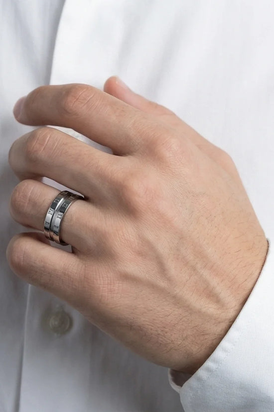 Eternal Empire: High-Gloss Roman Statement Ring
