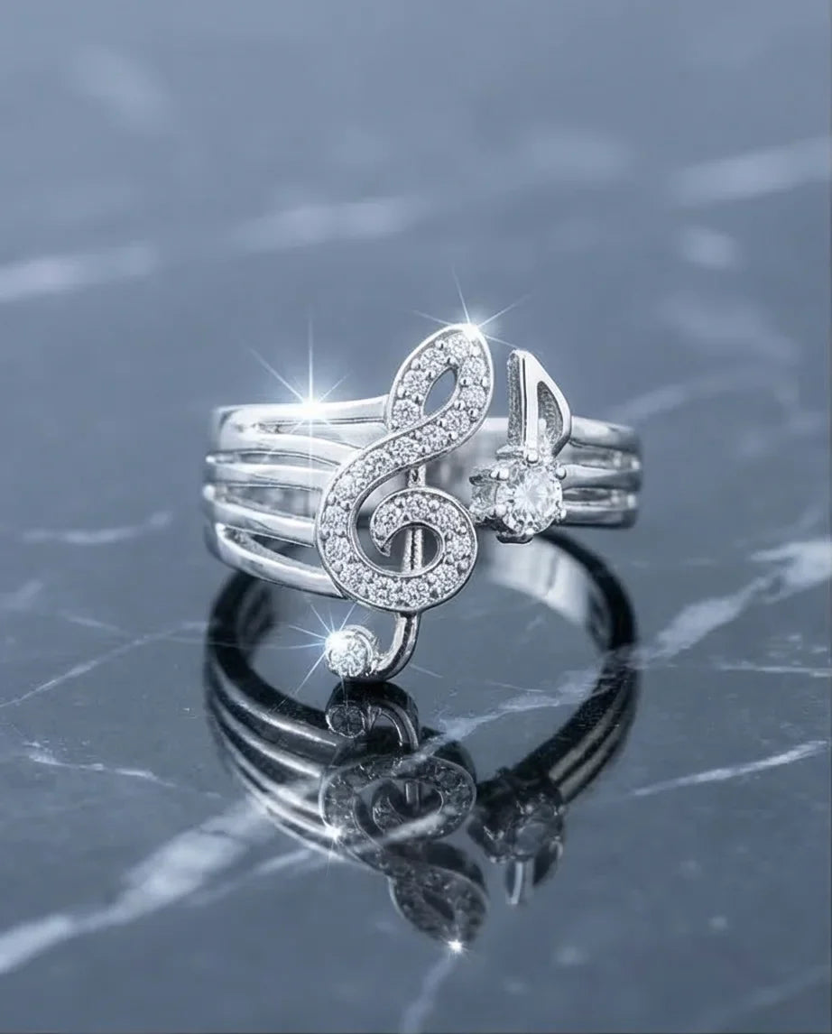 Symphony of Sparkle: Crystal Musical Note Band