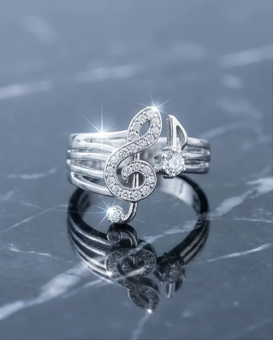Symphony of Sparkle: Crystal Musical Note Band