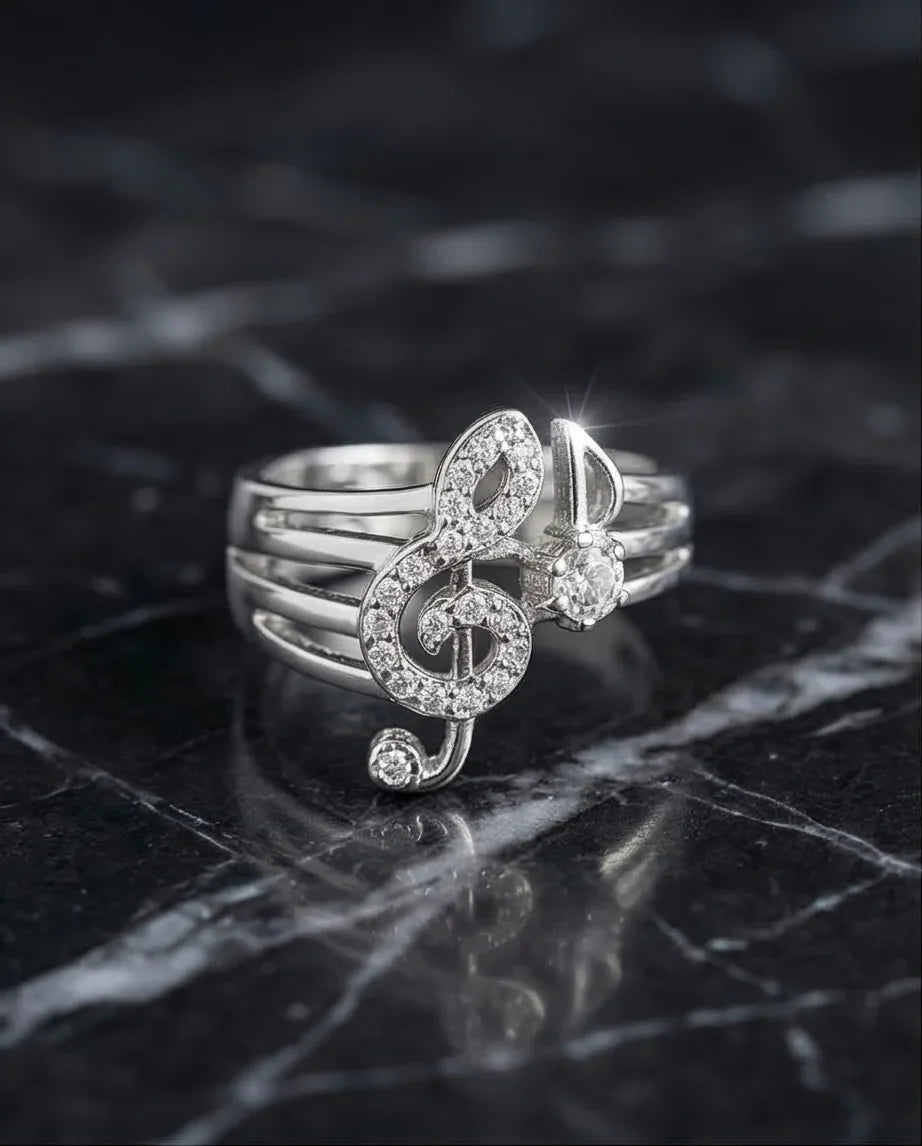 Symphony of Sparkle: Crystal Musical Note Band