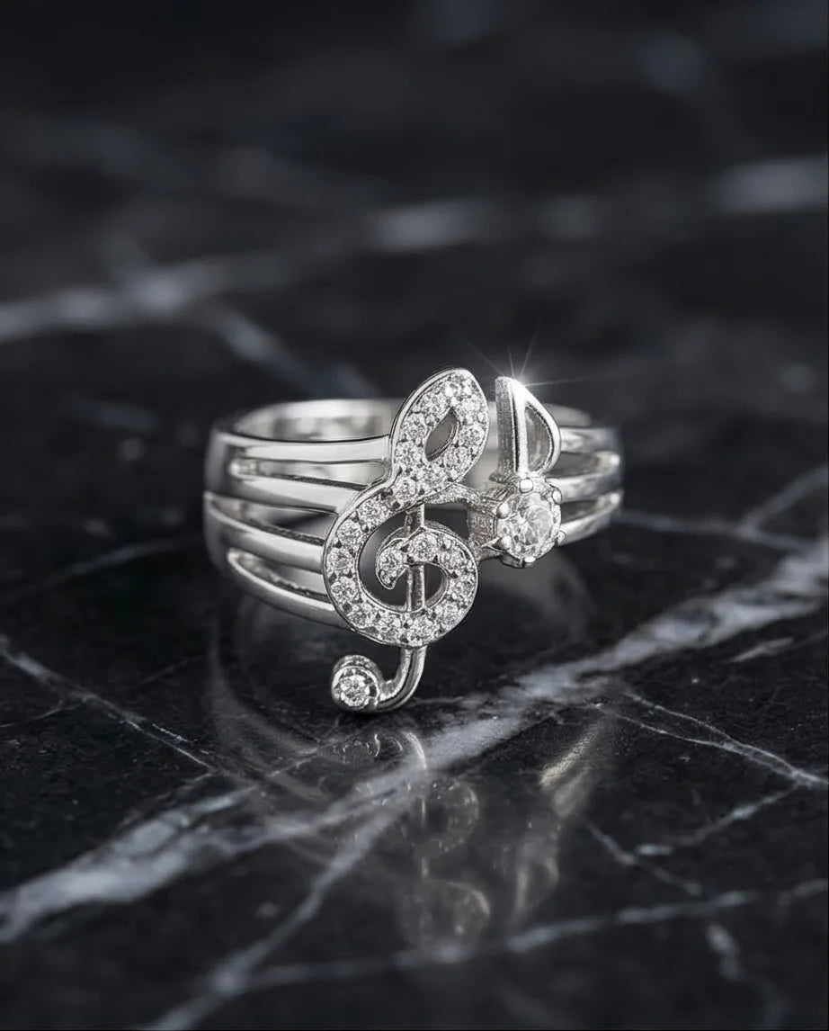 Symphony of Sparkle: Crystal Musical Note Band