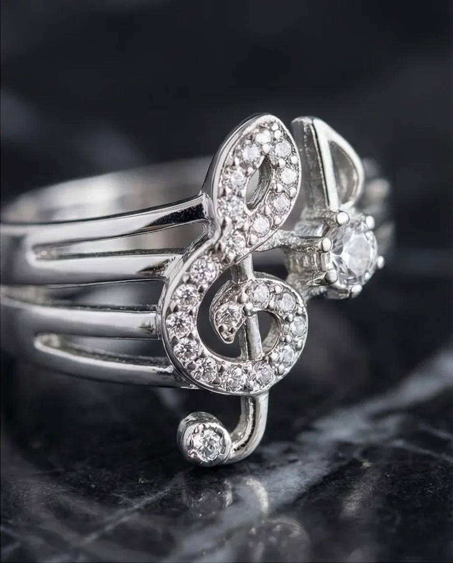 Symphony of Sparkle: Crystal Musical Note Band