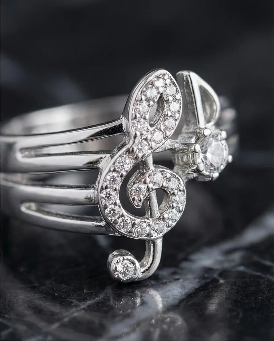 Symphony of Sparkle: Crystal Musical Note Band