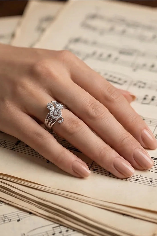 Symphony of Sparkle: Crystal Musical Note Band
