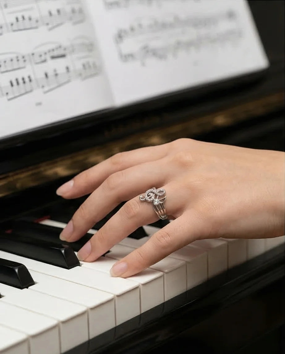 Symphony of Sparkle: Crystal Musical Note Band