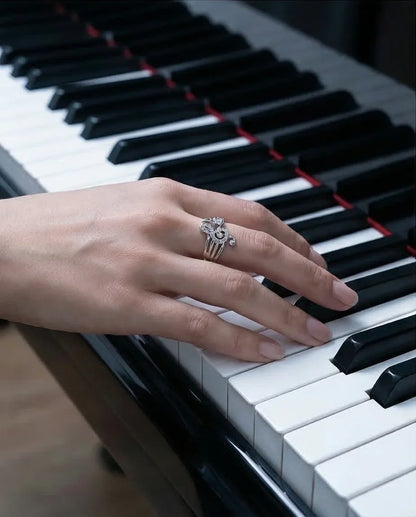 Symphony of Sparkle: Crystal Musical Note Band