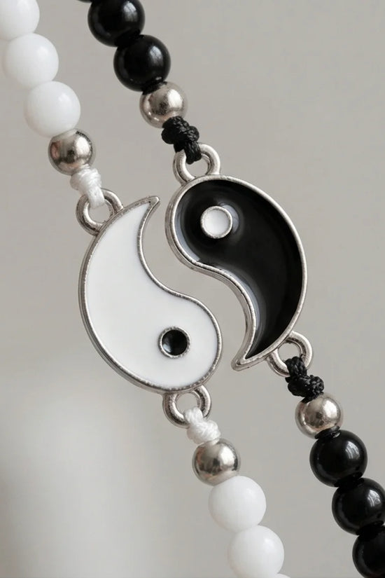 The Harmonic Bond: Yin & Yang Beaded Bracelet Set