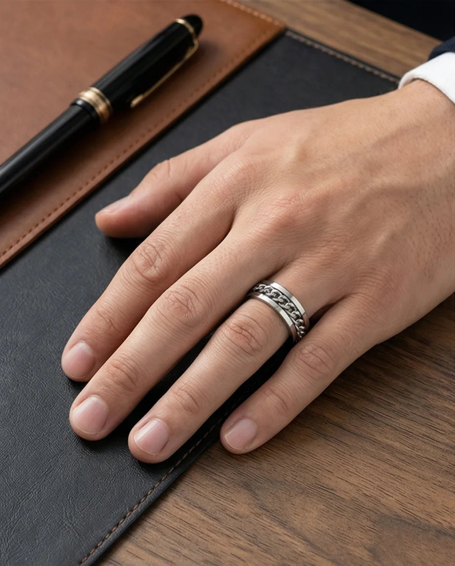 Urban Catalyst: Industrial Silver Link Ring