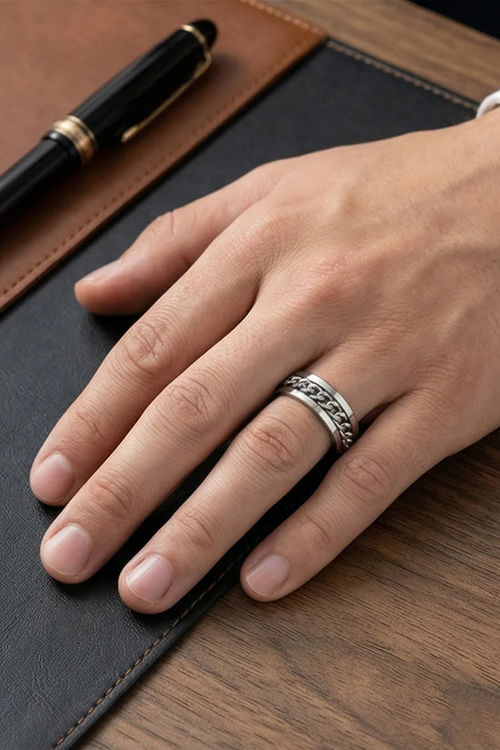 Urban Catalyst: Industrial Silver Link Ring