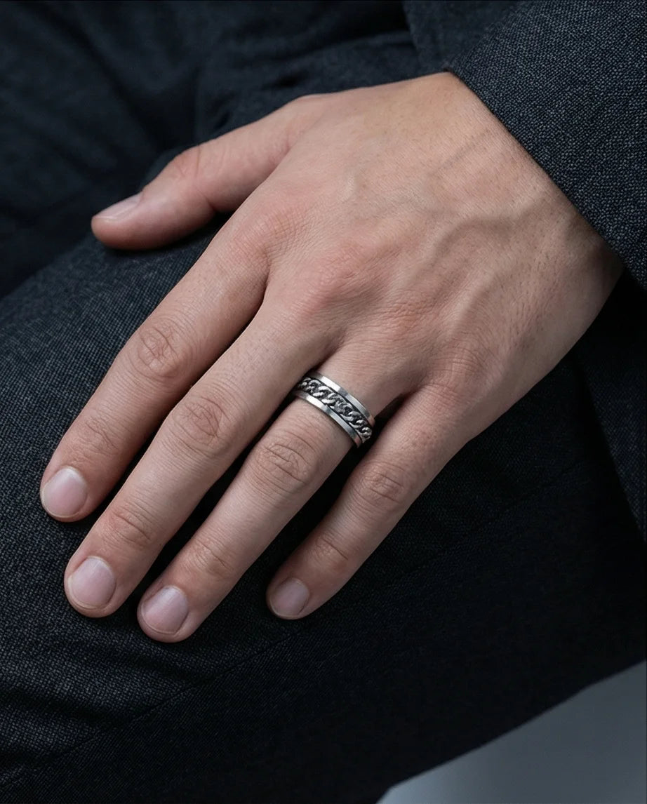 Urban Catalyst: Industrial Silver Link Ring