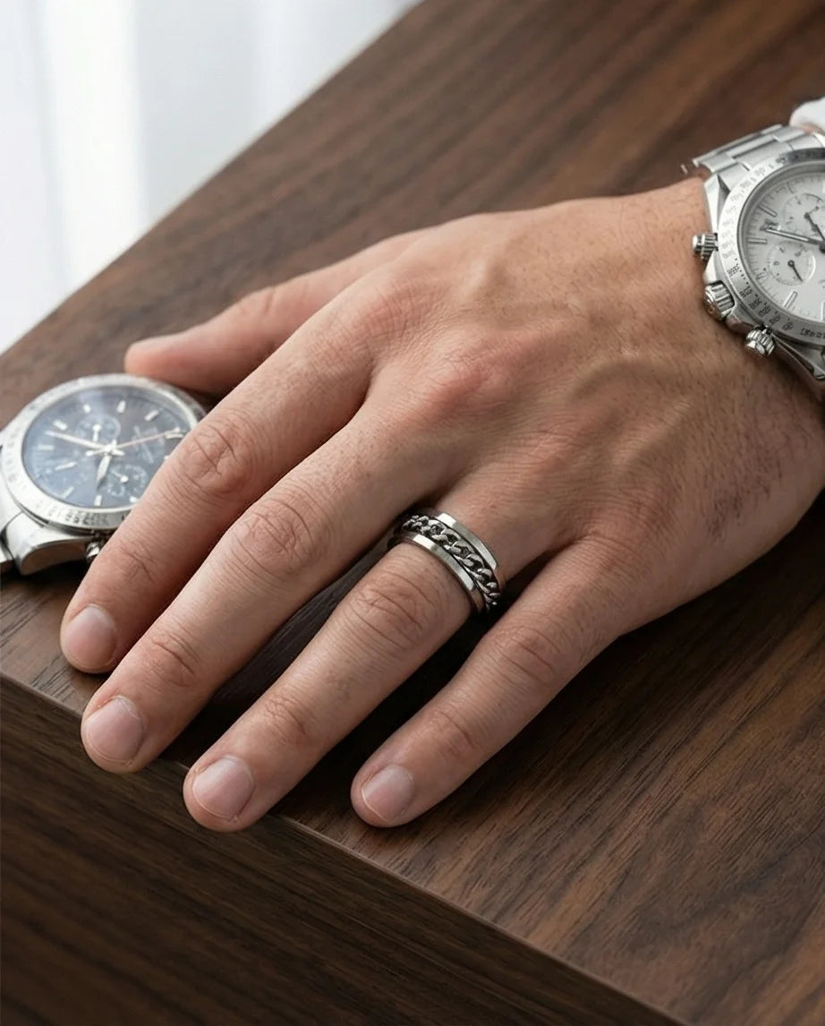 Urban Catalyst: Industrial Silver Link Ring