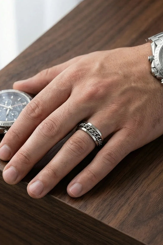 Urban Catalyst: Industrial Silver Link Ring