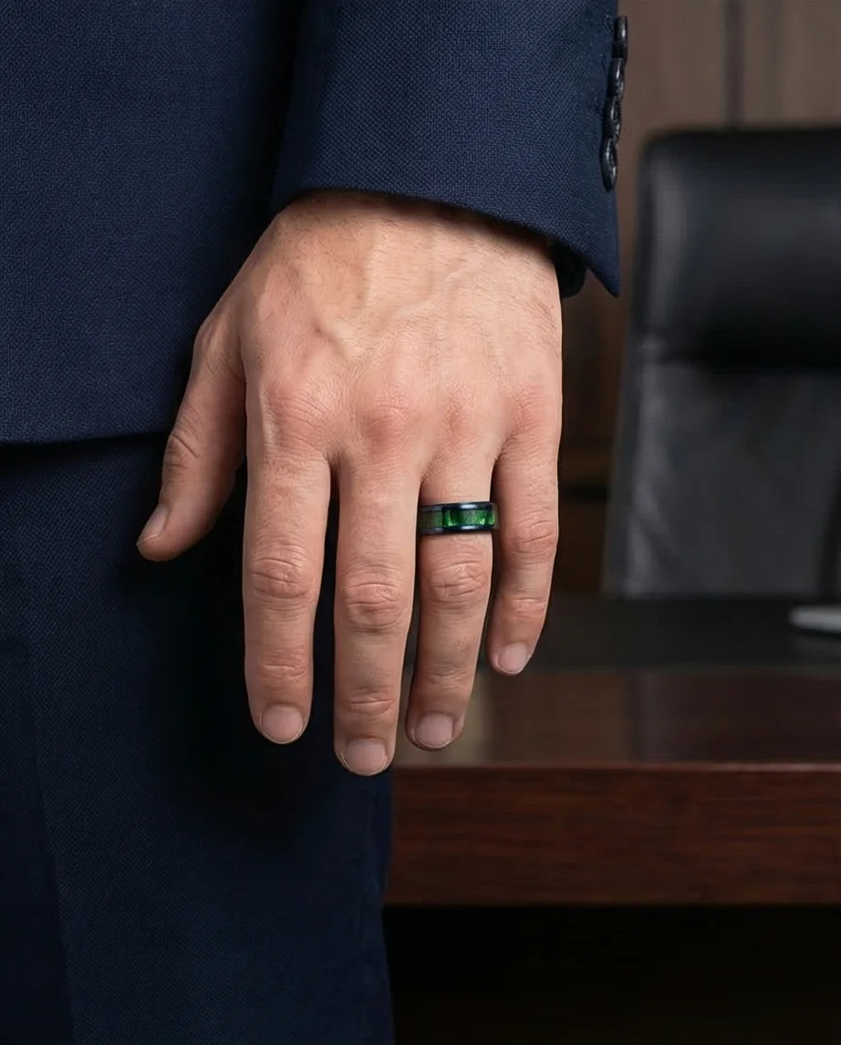 The Copper & Carbon Helix Band