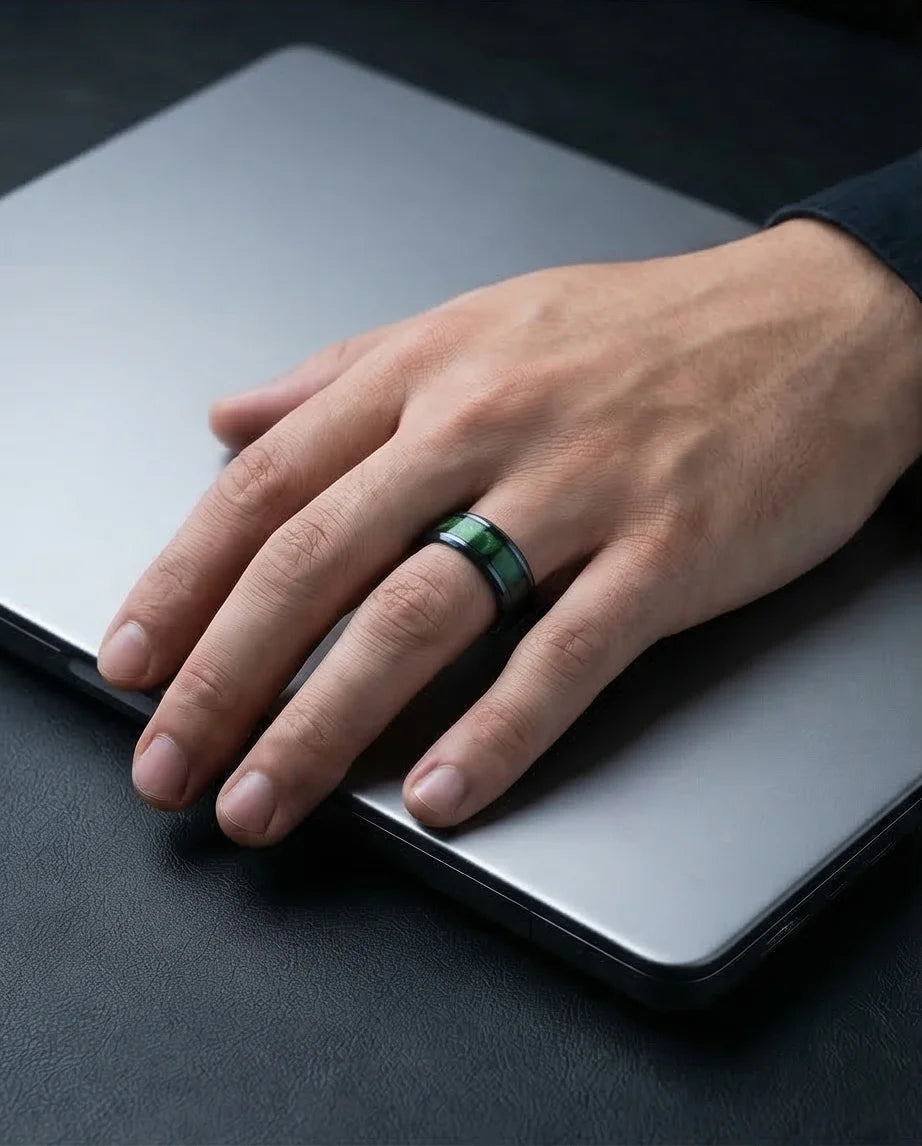 The Copper & Carbon Helix Band