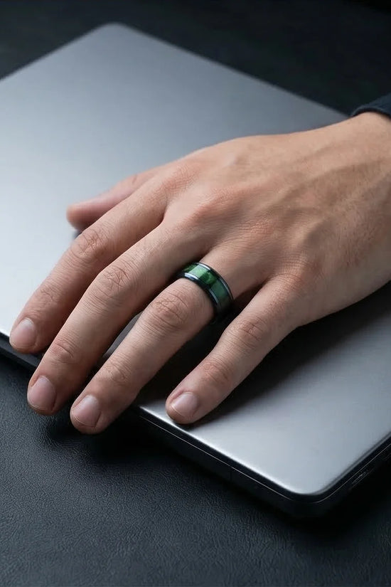 The Copper & Carbon Helix Band