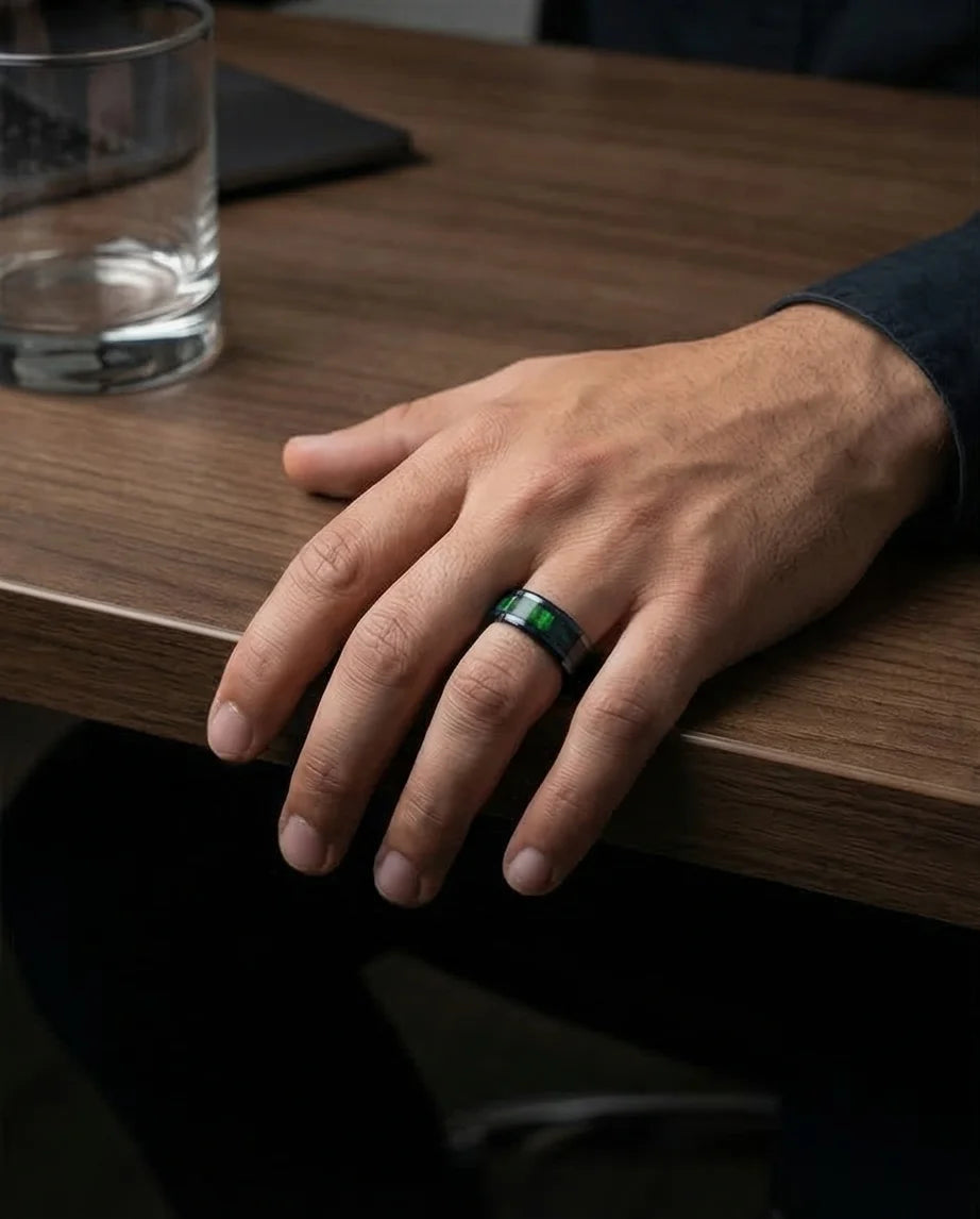 The Copper & Carbon Helix Band