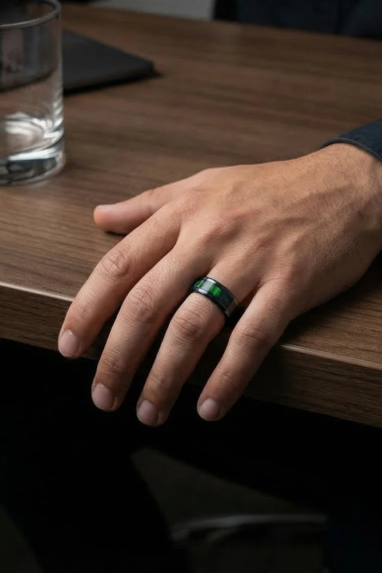 The Copper & Carbon Helix Band