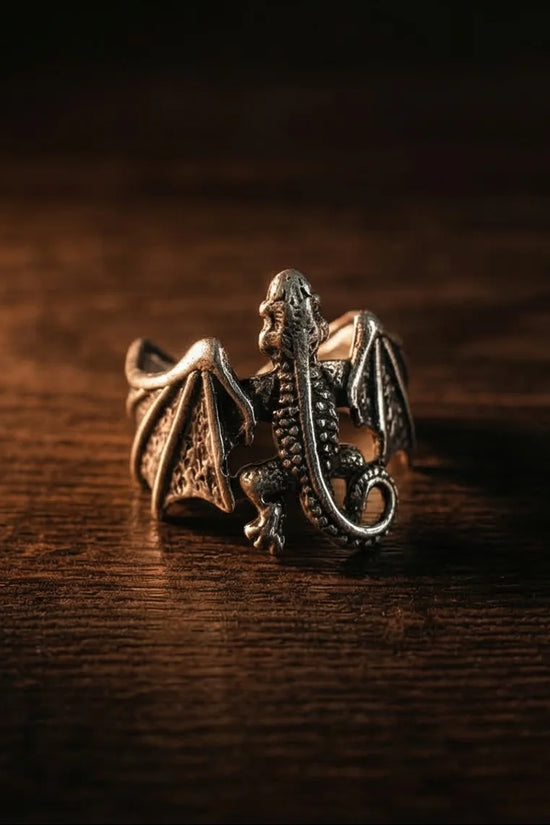 The Shadow Drake: Ancient Dragon Wing Ring