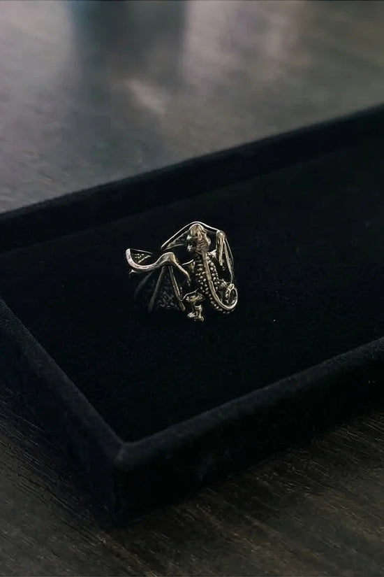 The Shadow Drake: Ancient Dragon Wing Ring