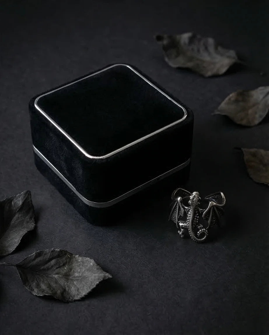 The Shadow Drake: Ancient Dragon Wing Ring