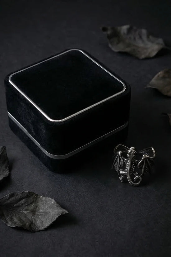 The Shadow Drake: Ancient Dragon Wing Ring