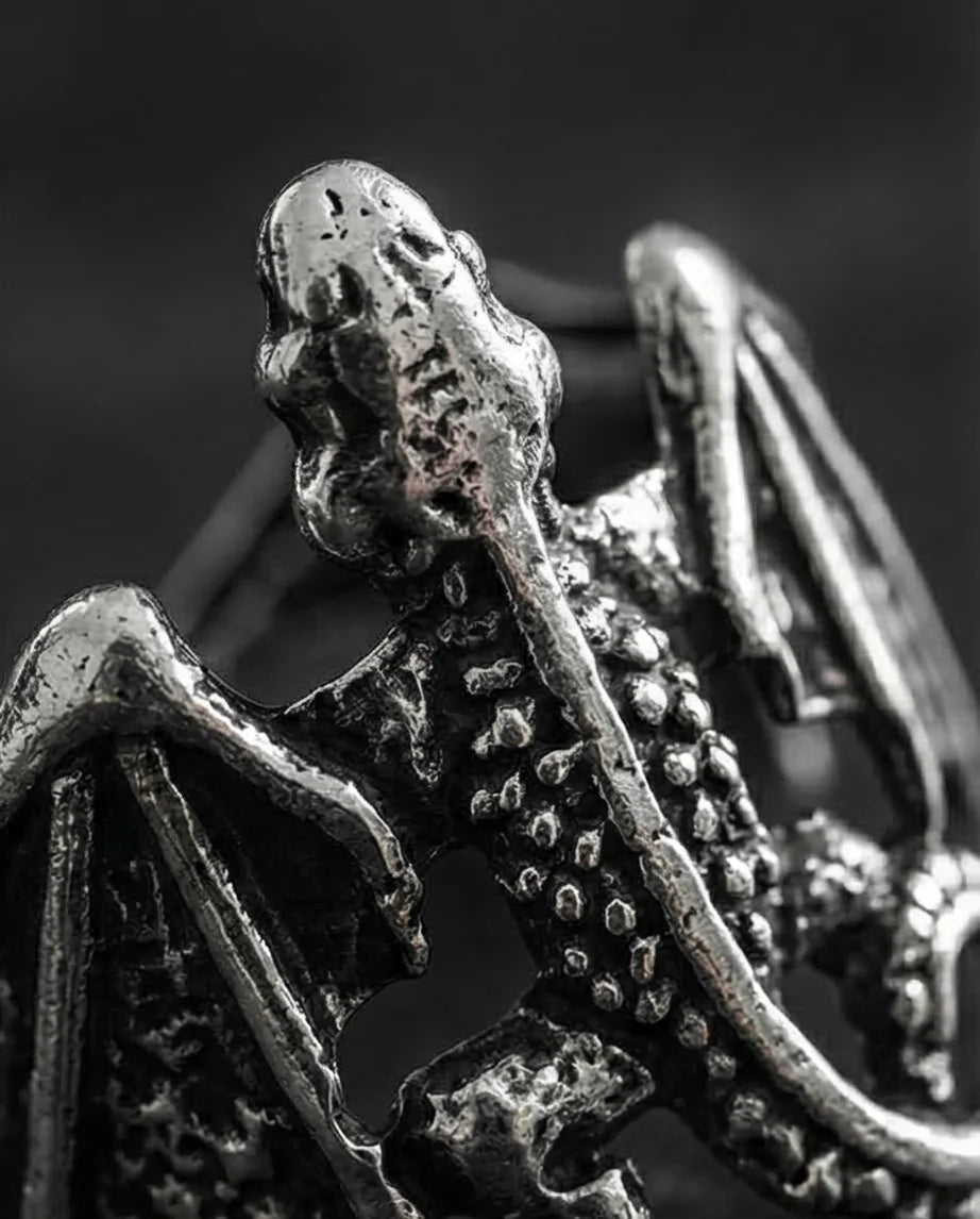The Shadow Drake: Ancient Dragon Wing Ring
