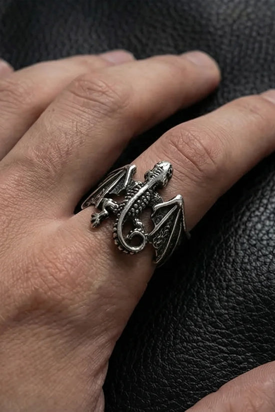 The Shadow Drake: Ancient Dragon Wing Ring