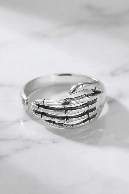 The Eternal Grasp: Antique Skeleton Hand Ring