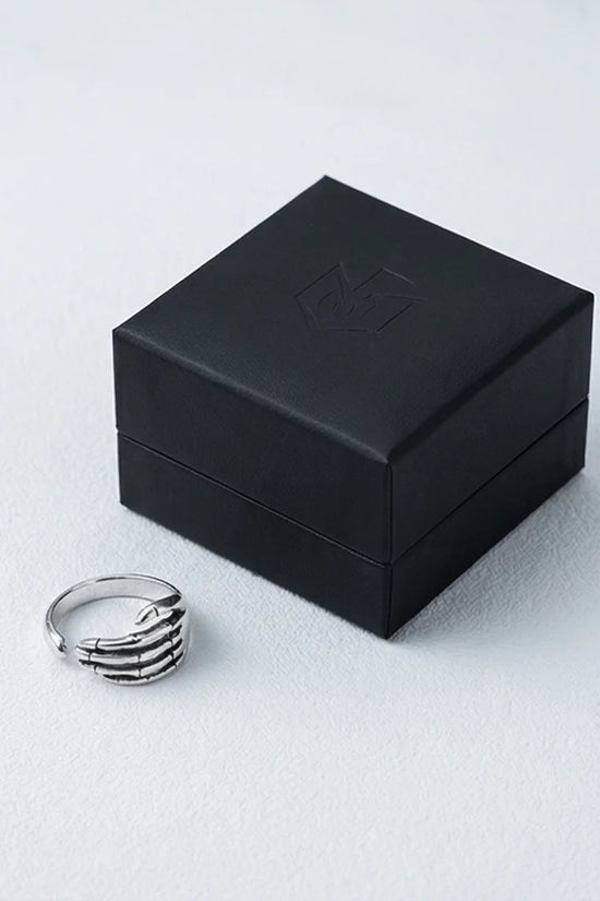 The Eternal Grasp: Antique Skeleton Hand Ring