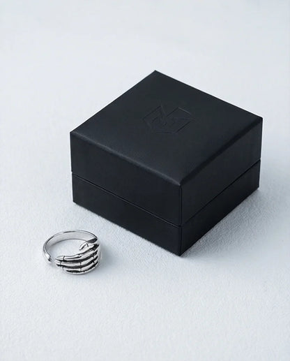 The Eternal Grasp: Antique Skeleton Hand Ring
