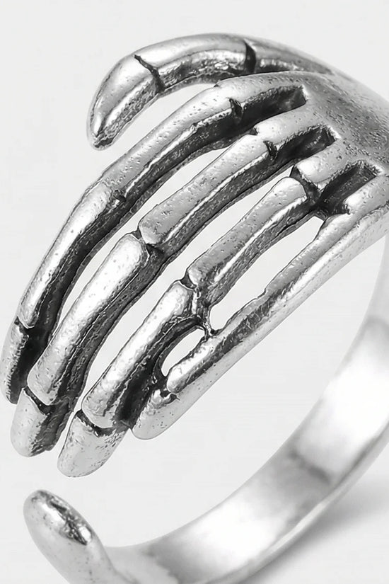 The Eternal Grasp: Antique Skeleton Hand Ring