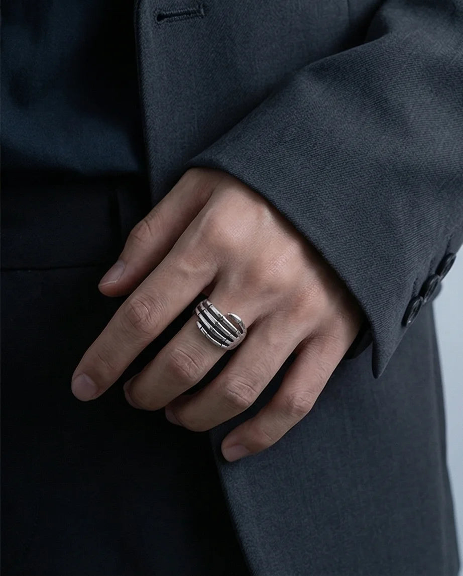 The Eternal Grasp: Antique Skeleton Hand Ring