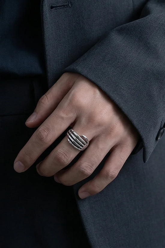 The Eternal Grasp: Antique Skeleton Hand Ring