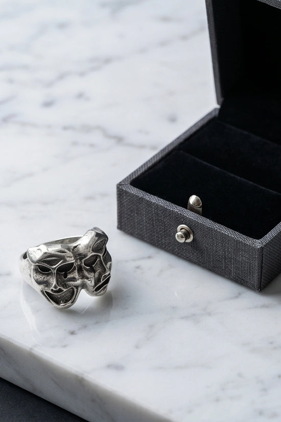 The Dualist | Comedy & Tragedy Theater Mask Ring