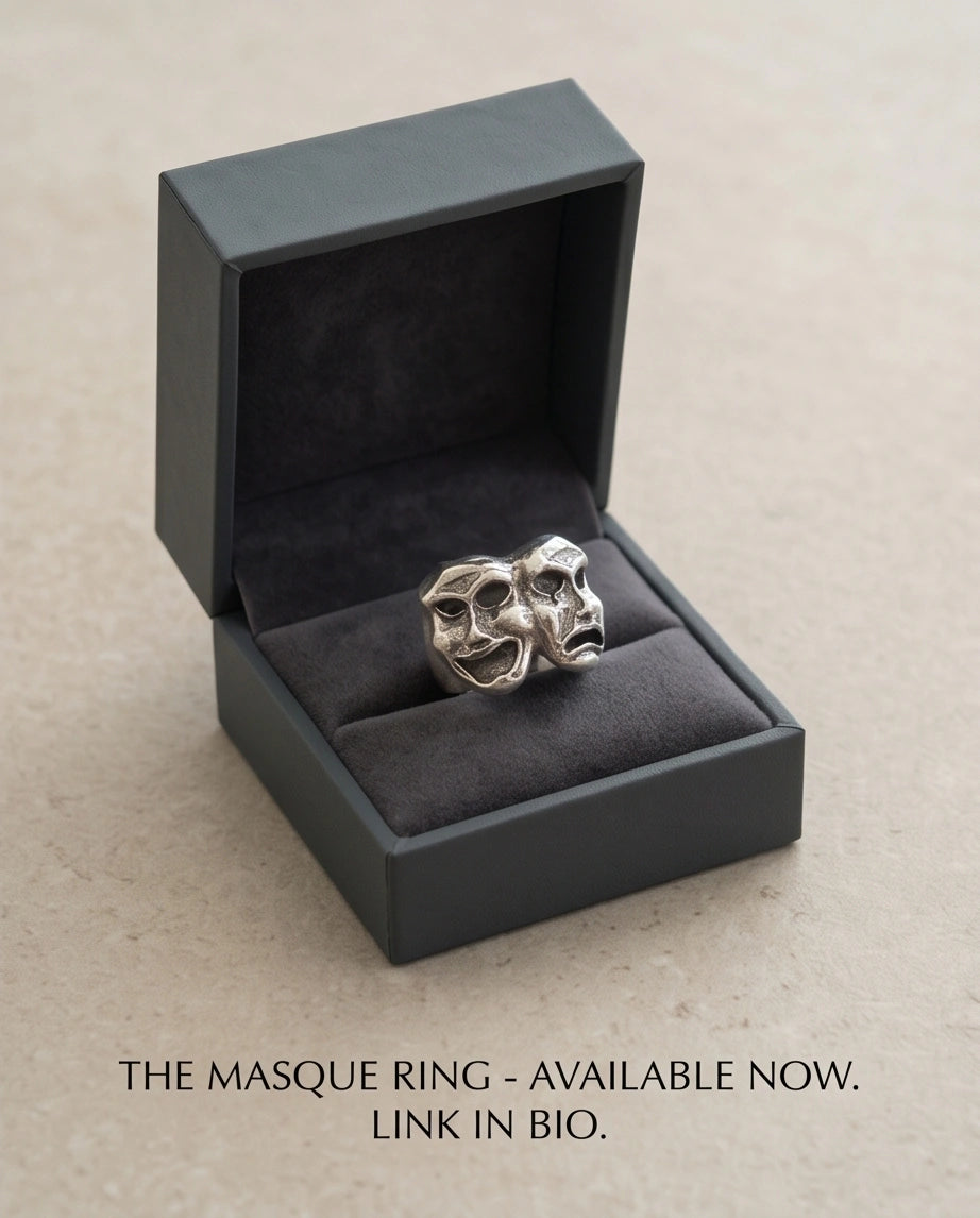 The Dualist | Comedy & Tragedy Theater Mask Ring