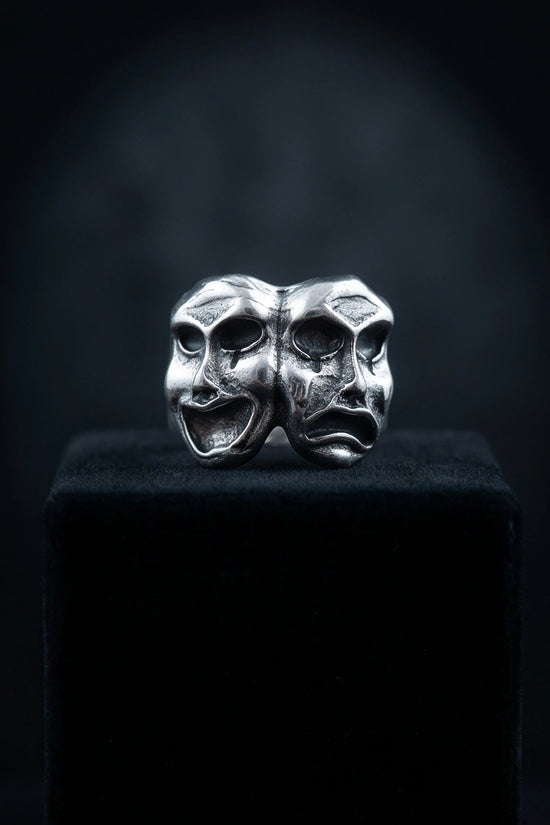 The Dualist | Comedy & Tragedy Theater Mask Ring