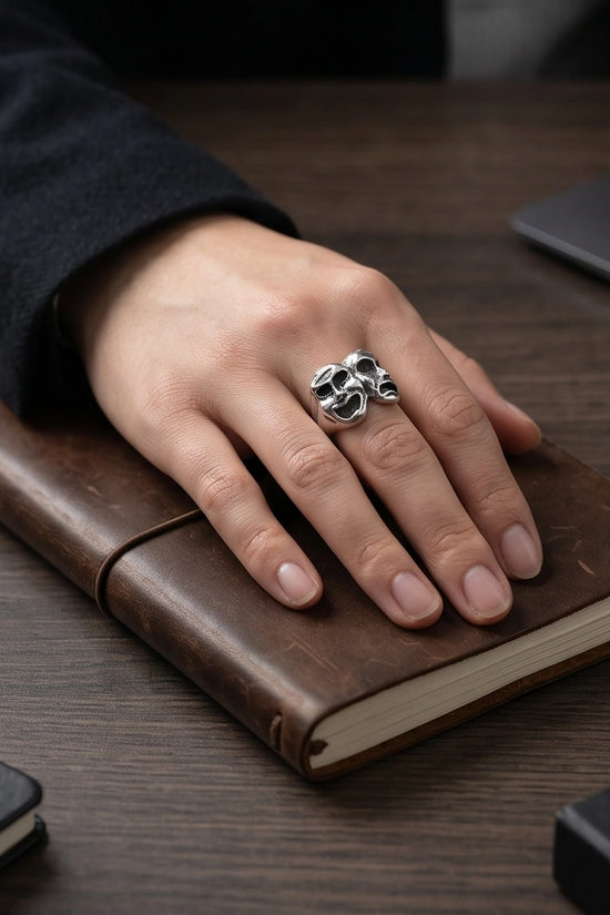 The Dualist | Comedy & Tragedy Theater Mask Ring