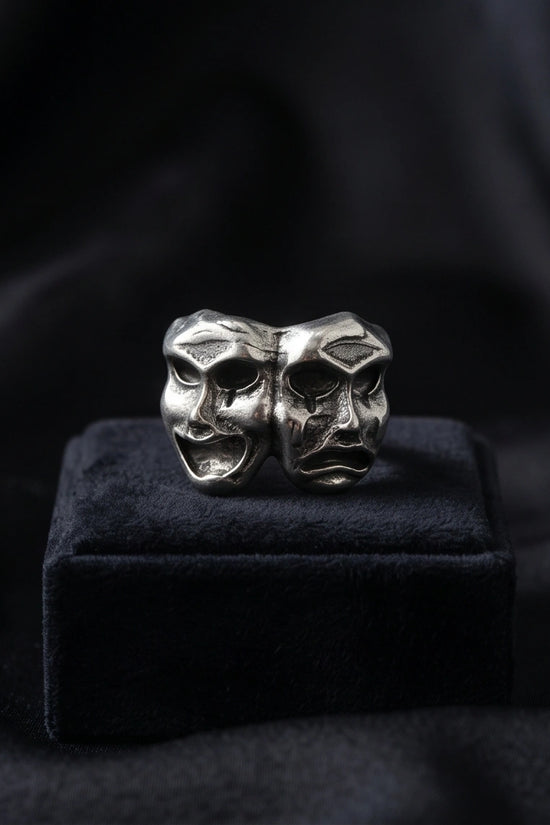 The Dualist | Comedy & Tragedy Theater Mask Ring